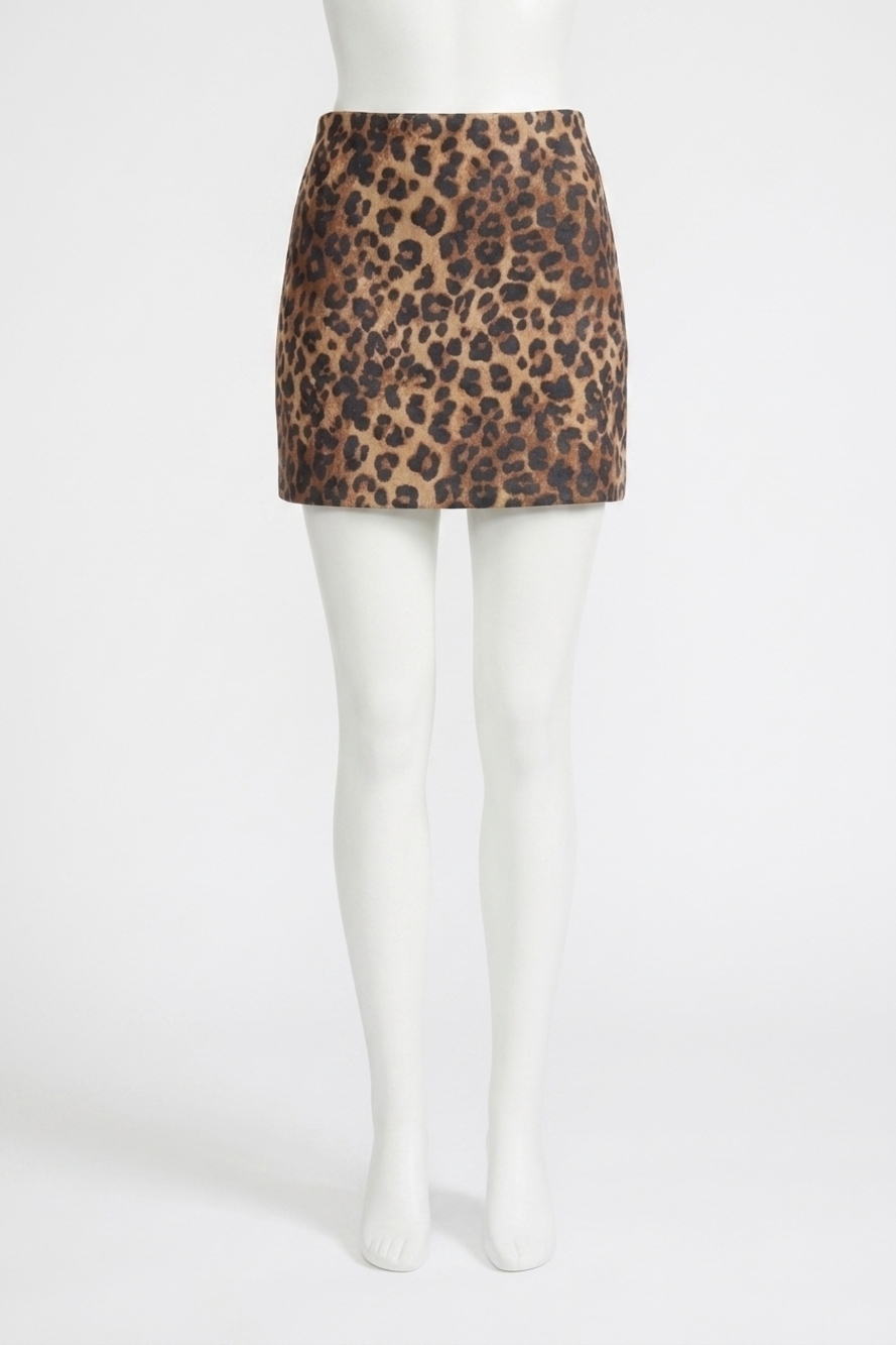 NEW LUCY PARIS sicily mini skirt in leopard